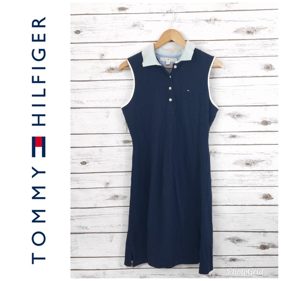 Tommy Hilfiger Dresses & Skirts - Tommy Hilfiger | Blue Collard Dress Size L